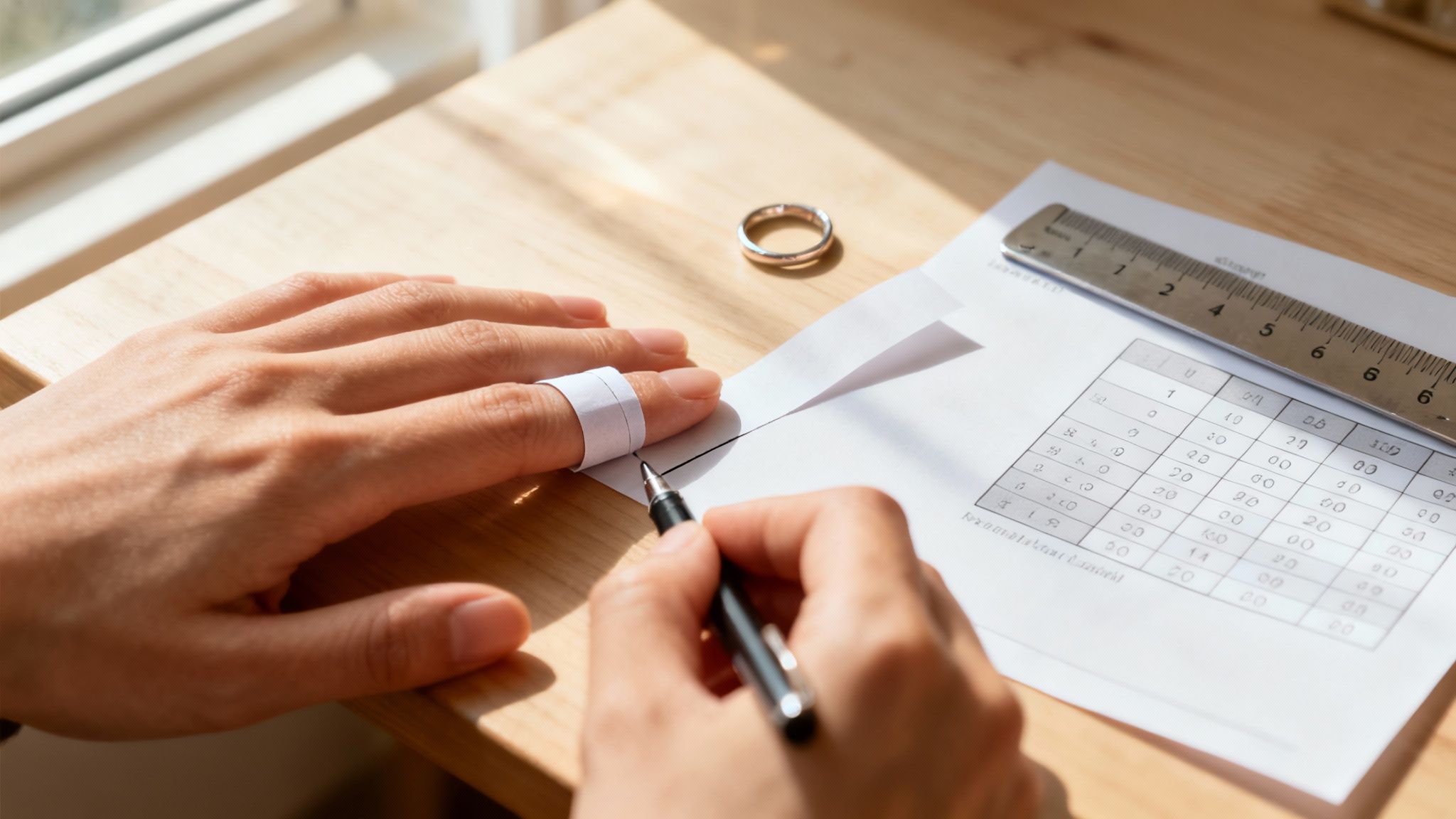 How to Size a Ring Finger at Home the Right Way