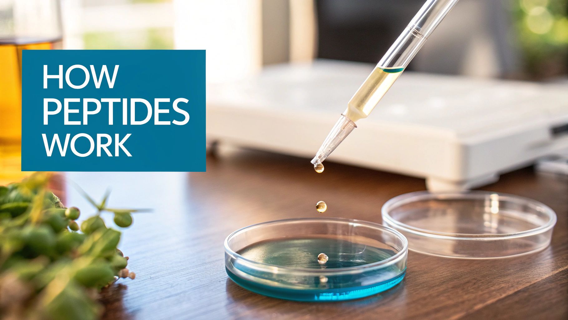 Peptide molecules illustration