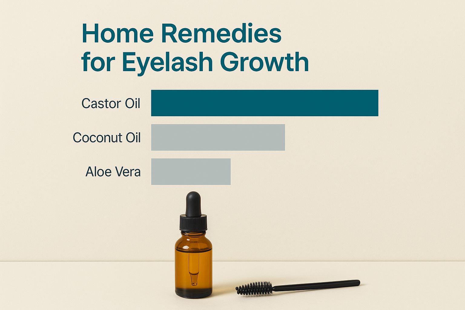 Infographic about how to grow thicker eyebrows