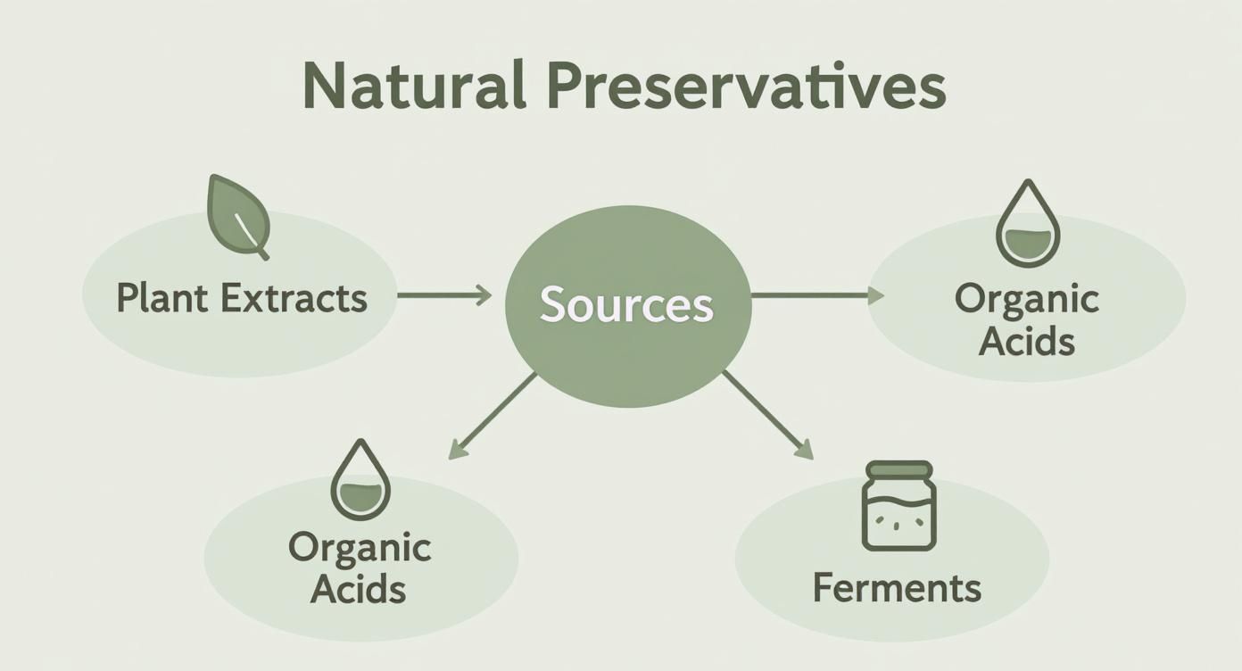 Infographic about natural cosmetic preservative
