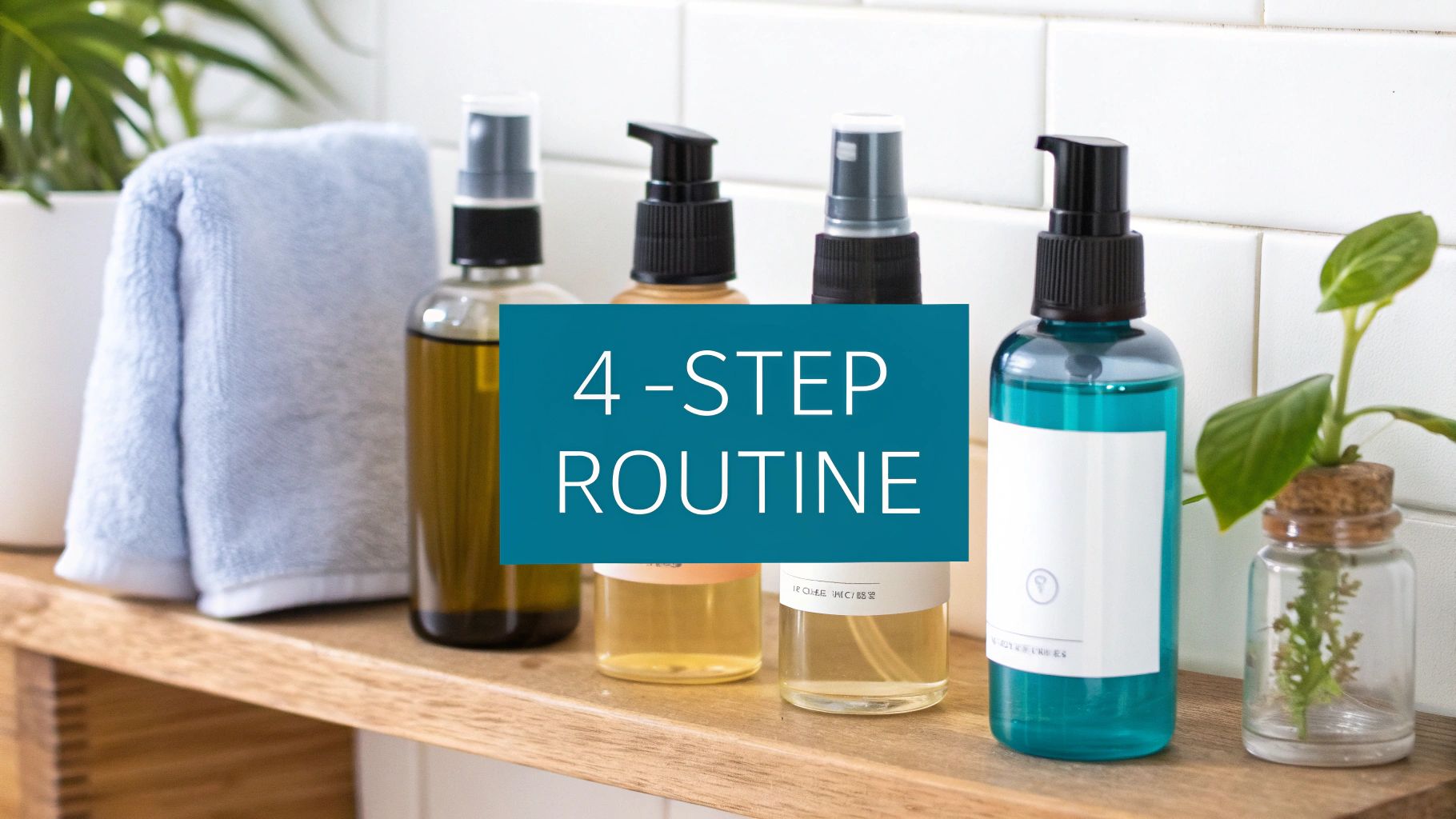 Woman applying organic skincare product to her face