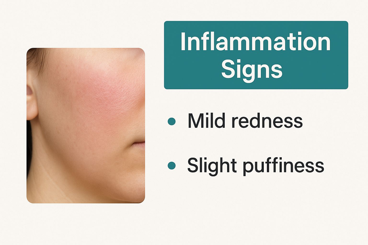 Infographic about what causes skin inflammation