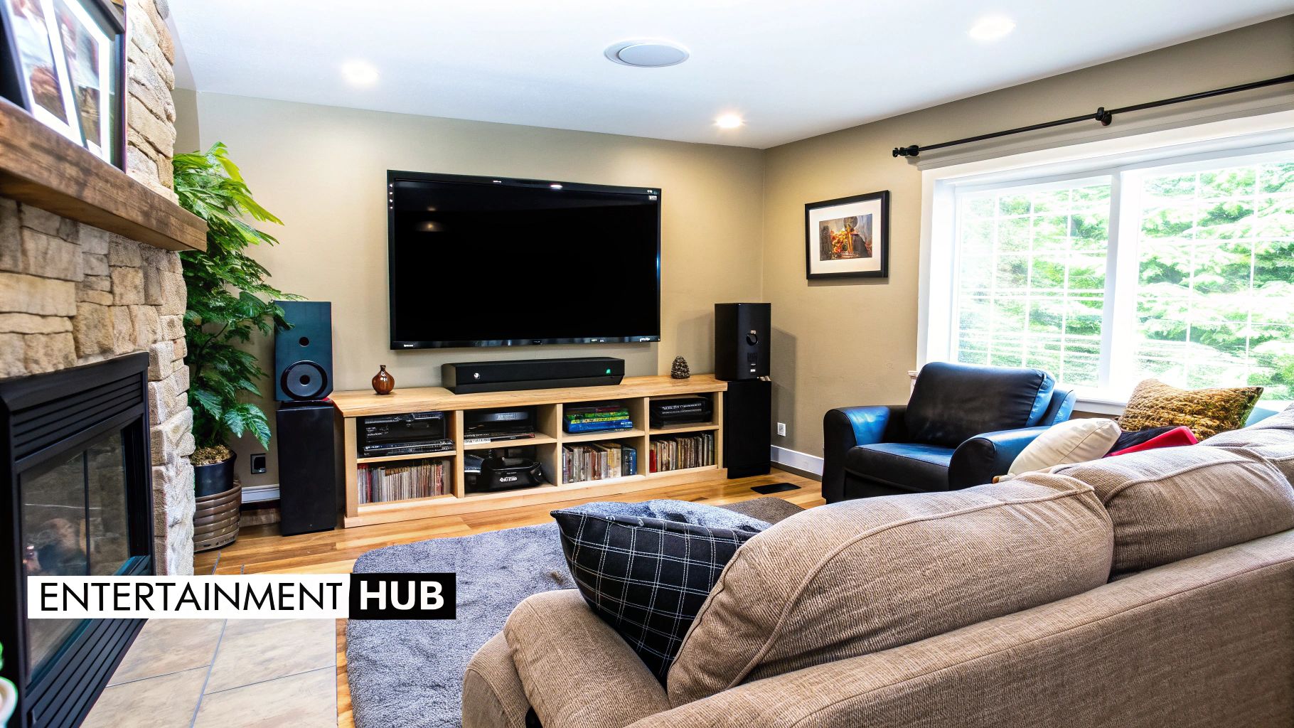 Entertainment-Focused Layout