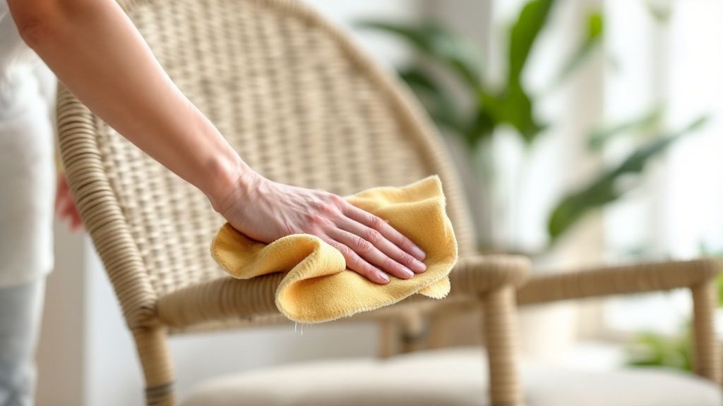 Troubleshooting wicker furniture stains