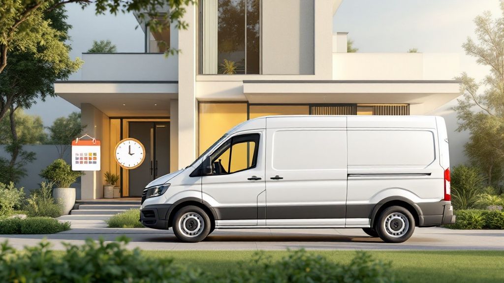 Used furniture delivery logistics