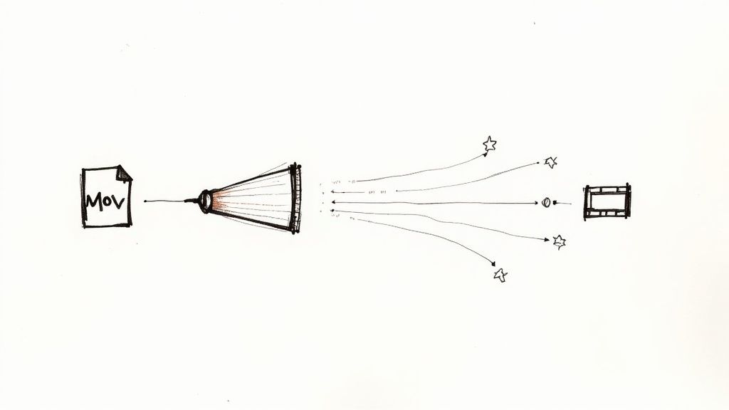 Blog post image for 'How to Compress MOV Files Without Losing Quality'. Tips to remove background from video.