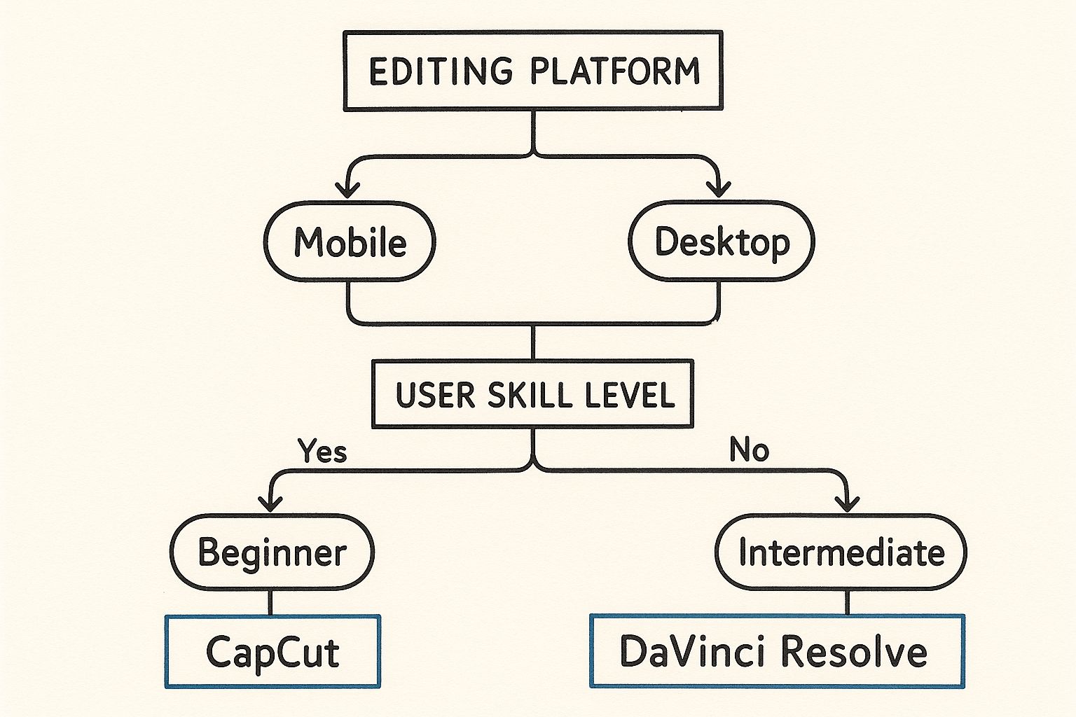 Infographic about video editing for beginners