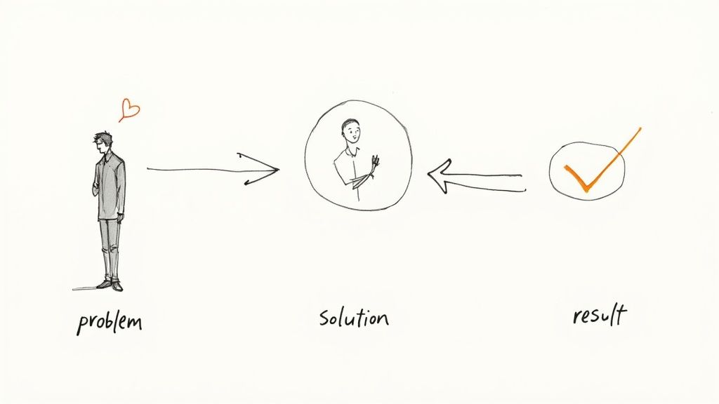 A person brainstorming and scripting a video at a desk with a laptop and notebook.