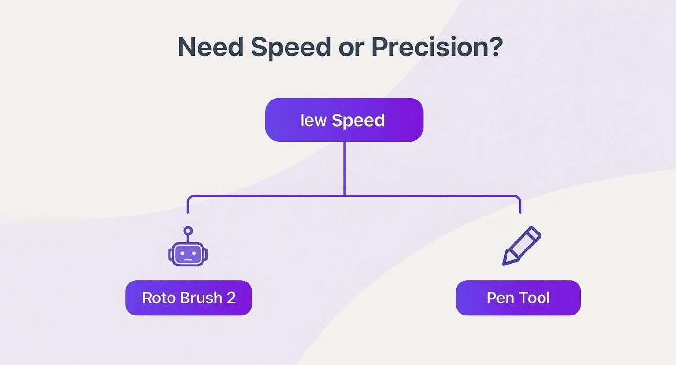 Infographic about how to rotoscope after effects