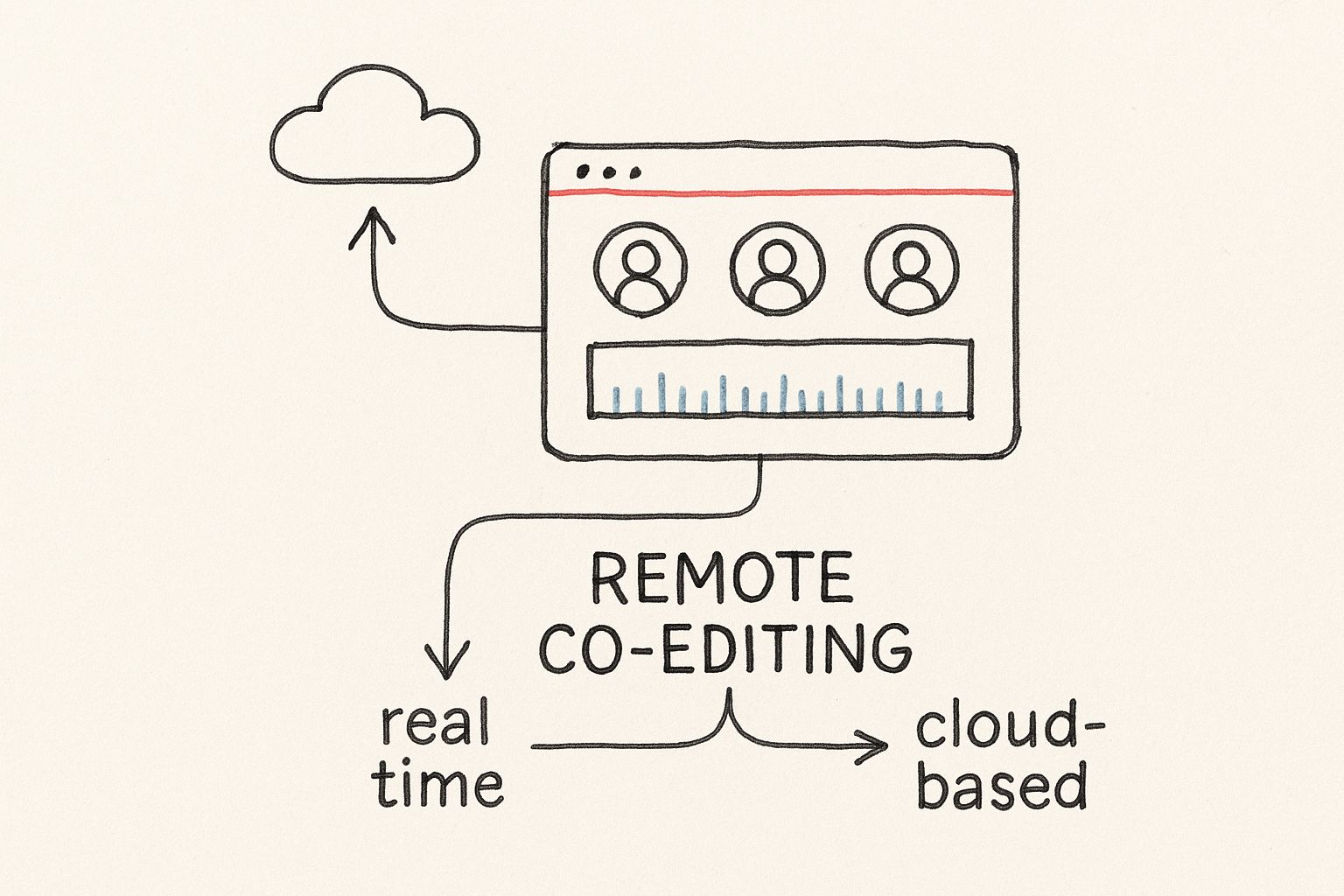Infographic about cloud based video editing