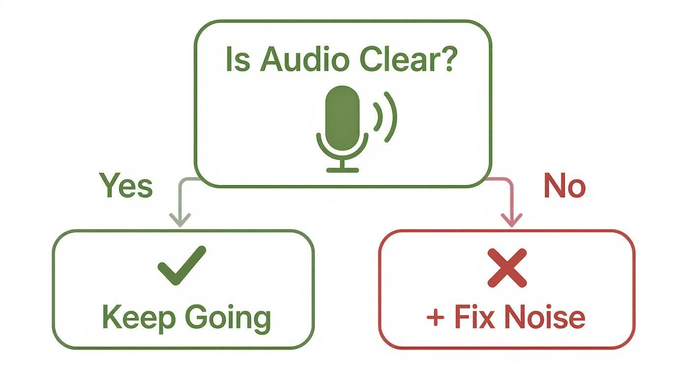 Infographic about how to remove background noise
