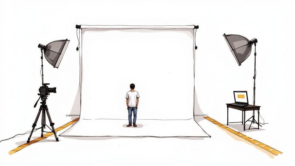 Image for blog post 'Mastering the Video White Background' related to ai%20video%20editing. Explore how to remove video background.