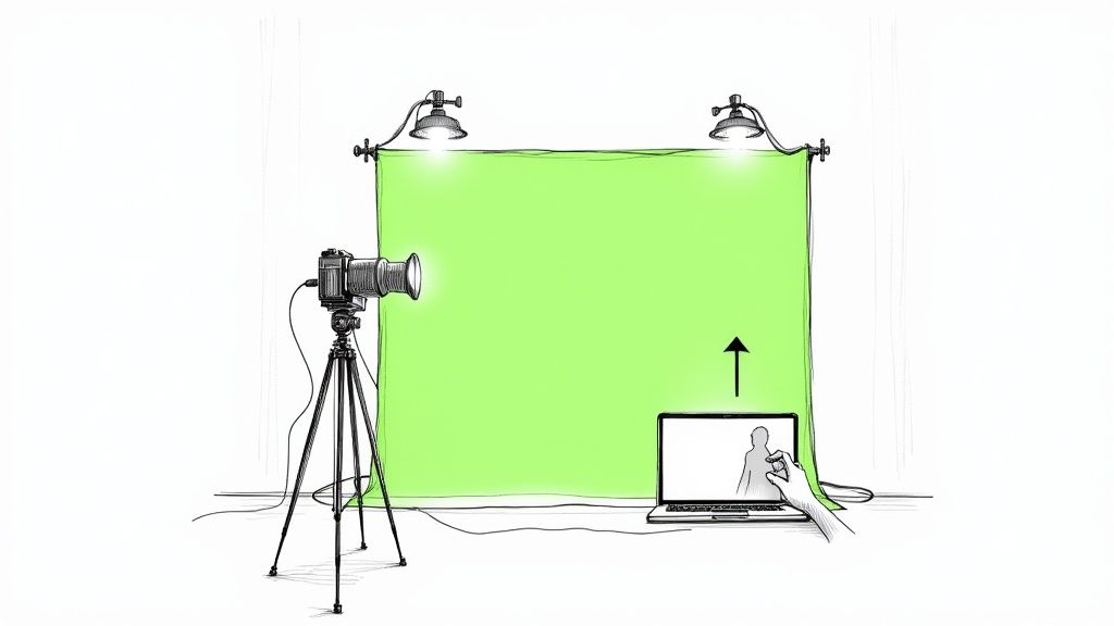 Image for blog post 'A Modern Guide for the Green Screen Creator' related to chroma%20key%20guide. Explore how to remove video background.