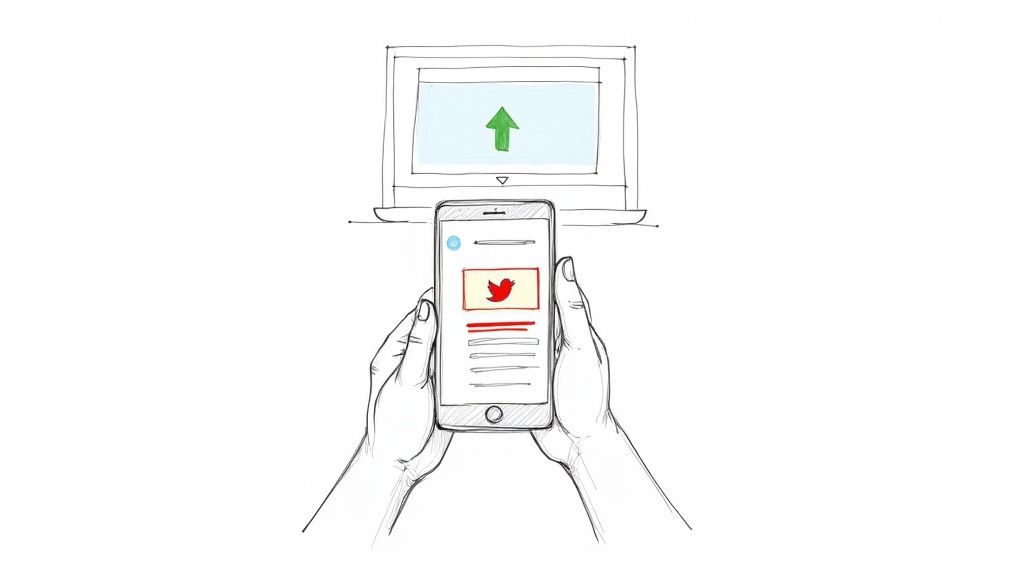 Image for blog post 'How to Upload Video on Twitter Flawlessly' related to social%20media%20video. Explore how to remove video background.