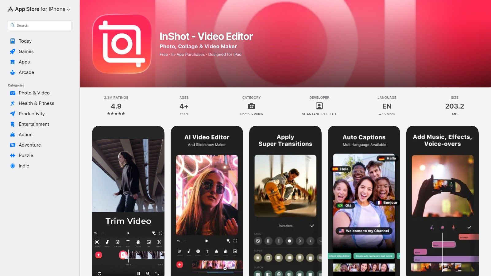 InShot (App Store)
