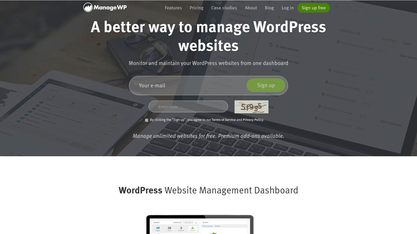 ManageWP (Backup add-on)