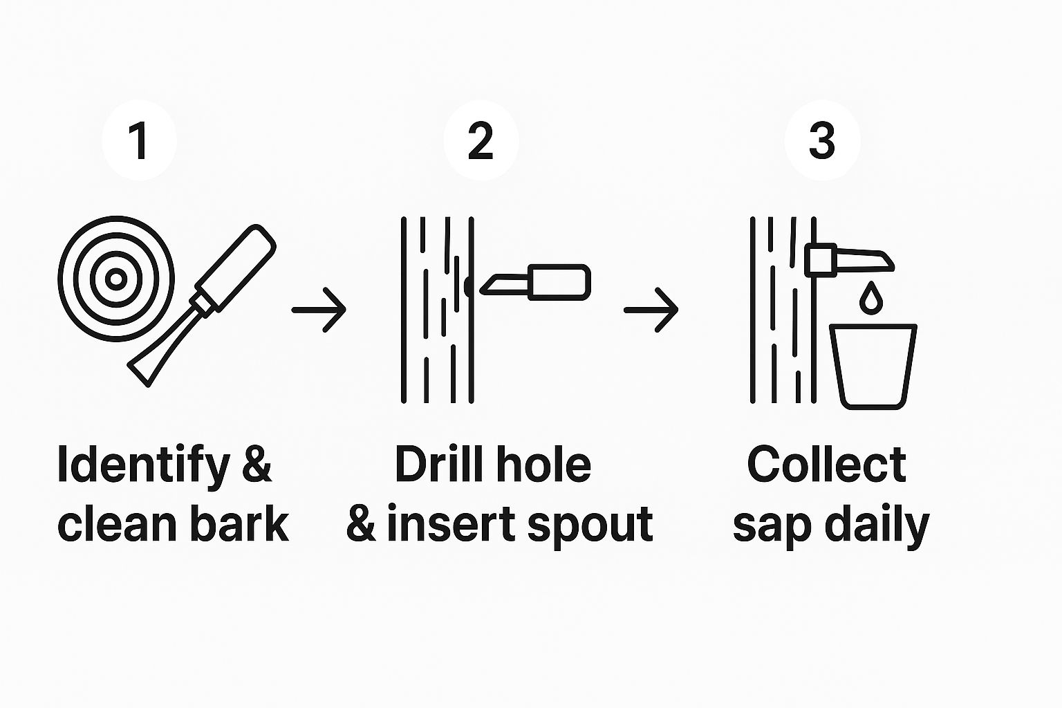 Infographic about maple tree farming