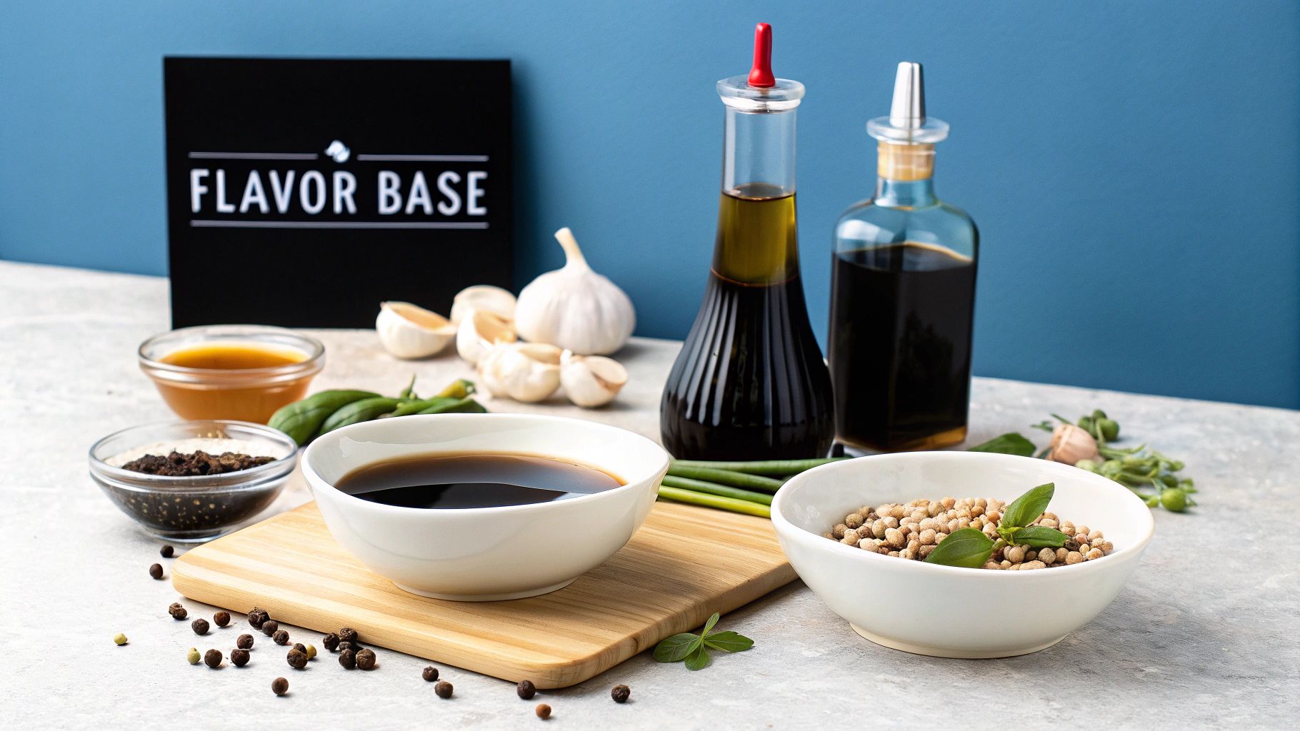 Marinating beef strips in a flavorful soy-based sauce Marinating beef strips in a flavorful soy-based sauce
