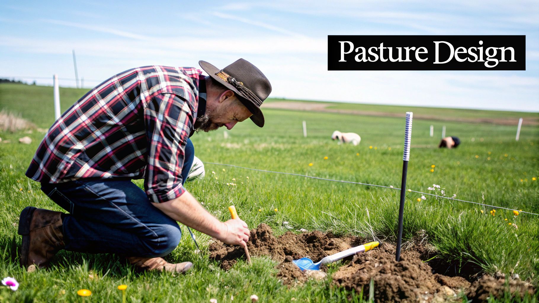 A healthy pasture with a mix of grasses under a bright sky, ideal for raising cattle. A healthy pasture with a mix of grasses under a bright sky, ideal for raising cattle.