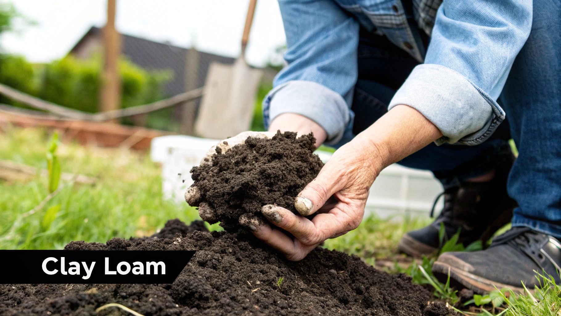 Infographic showing key data about Clay Loam Infographic showing key data about Clay Loam