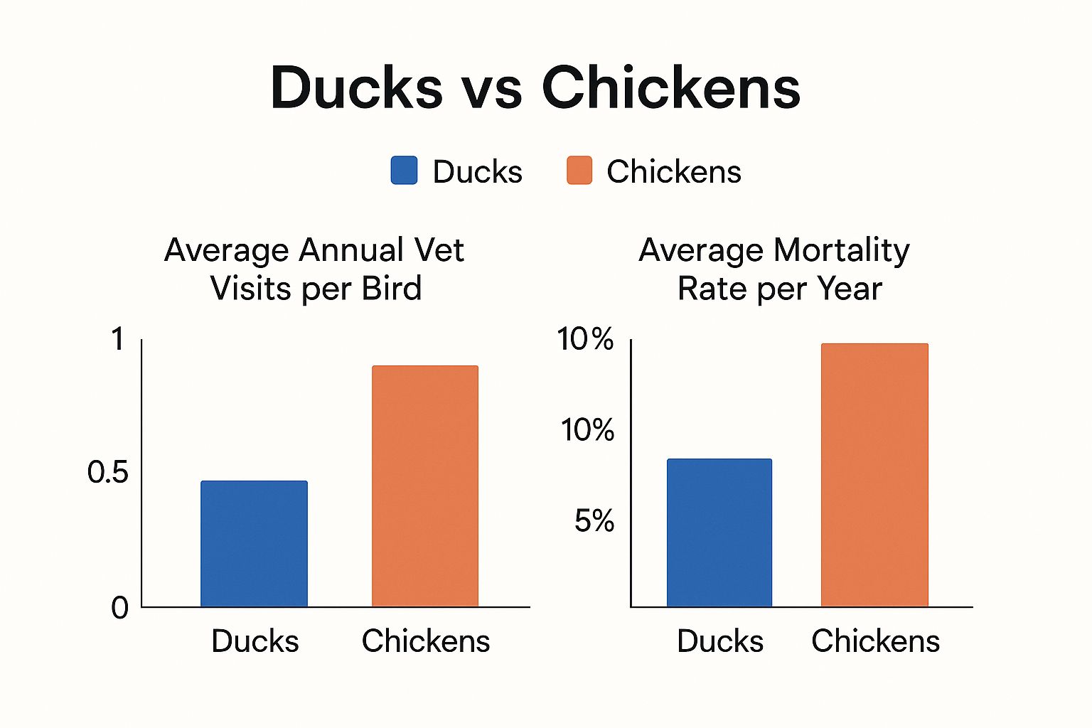 Infographic about raising ducks vs chickens Infographic about raising ducks vs chickens
