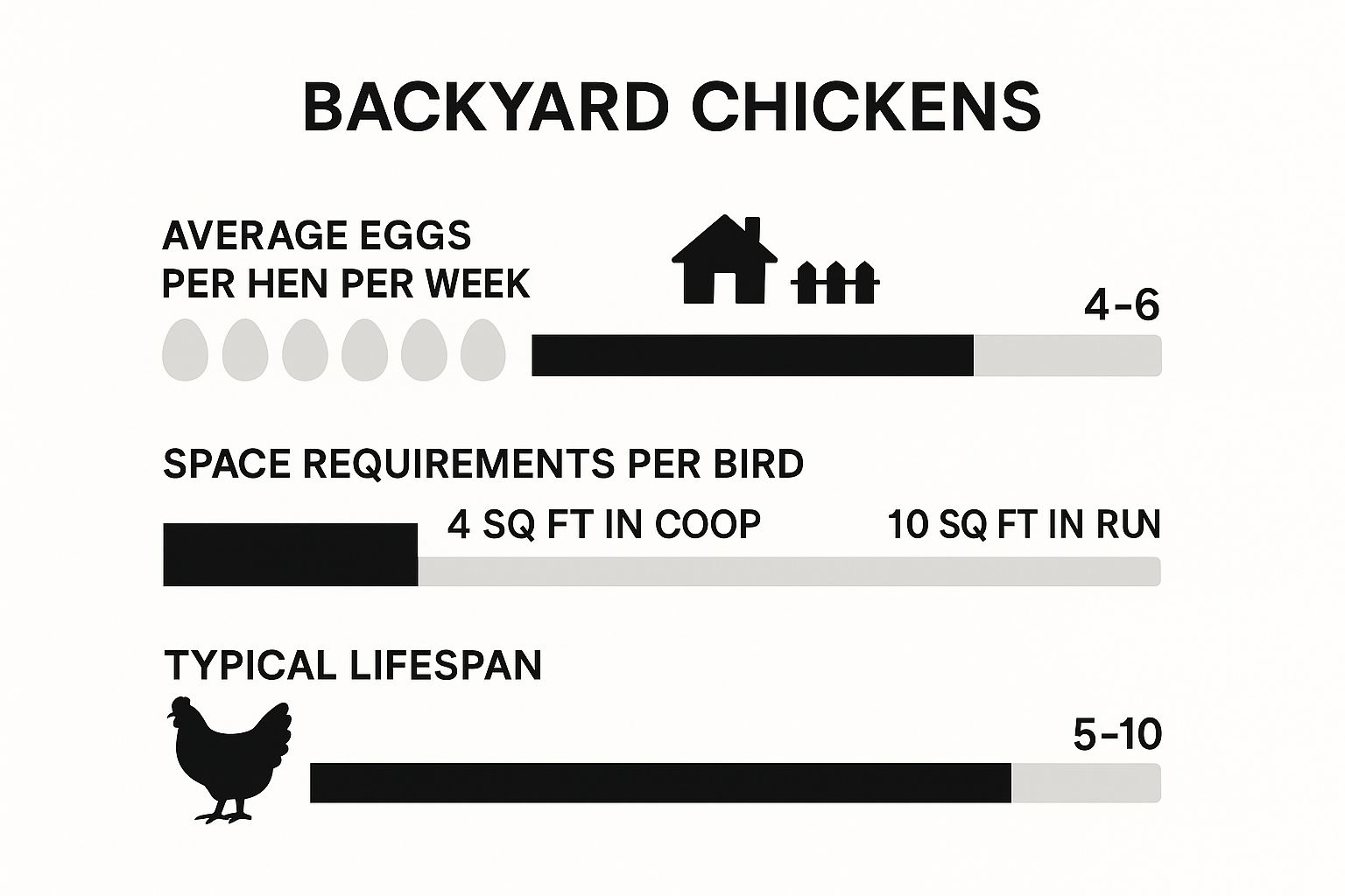 Infographic showing key data about Chickens