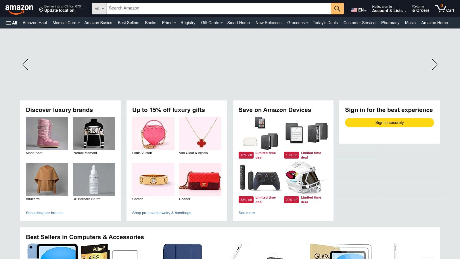 Amazon (Books, Kindle, and Audible)