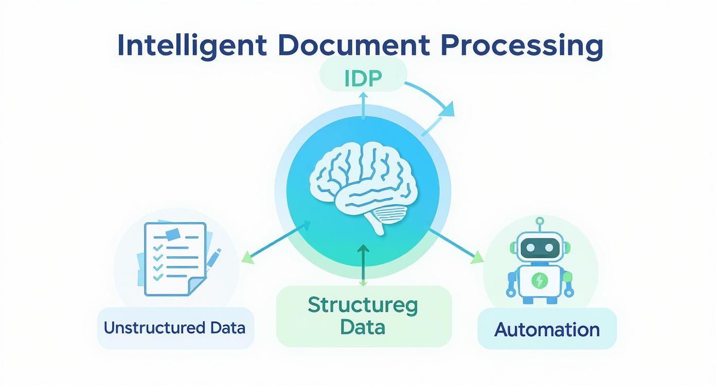 Infographic about intelligent document processing