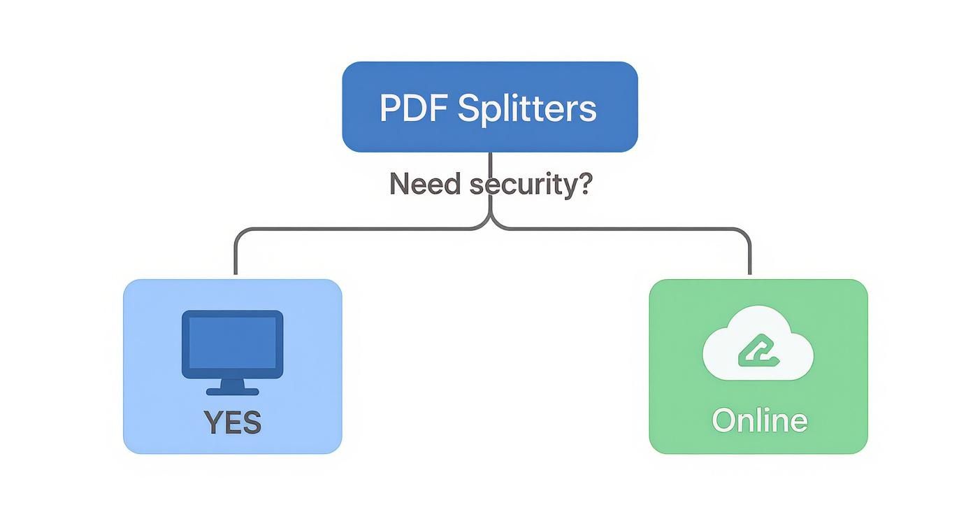 Infographic about pdf split gratis