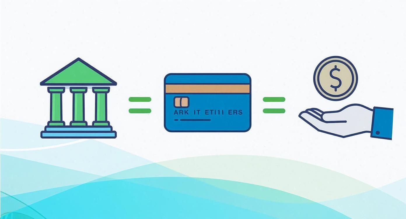 Infographic about double entry bookkeeping system