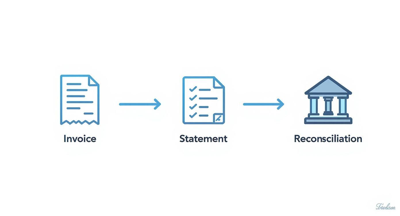 Infographic about statement of account