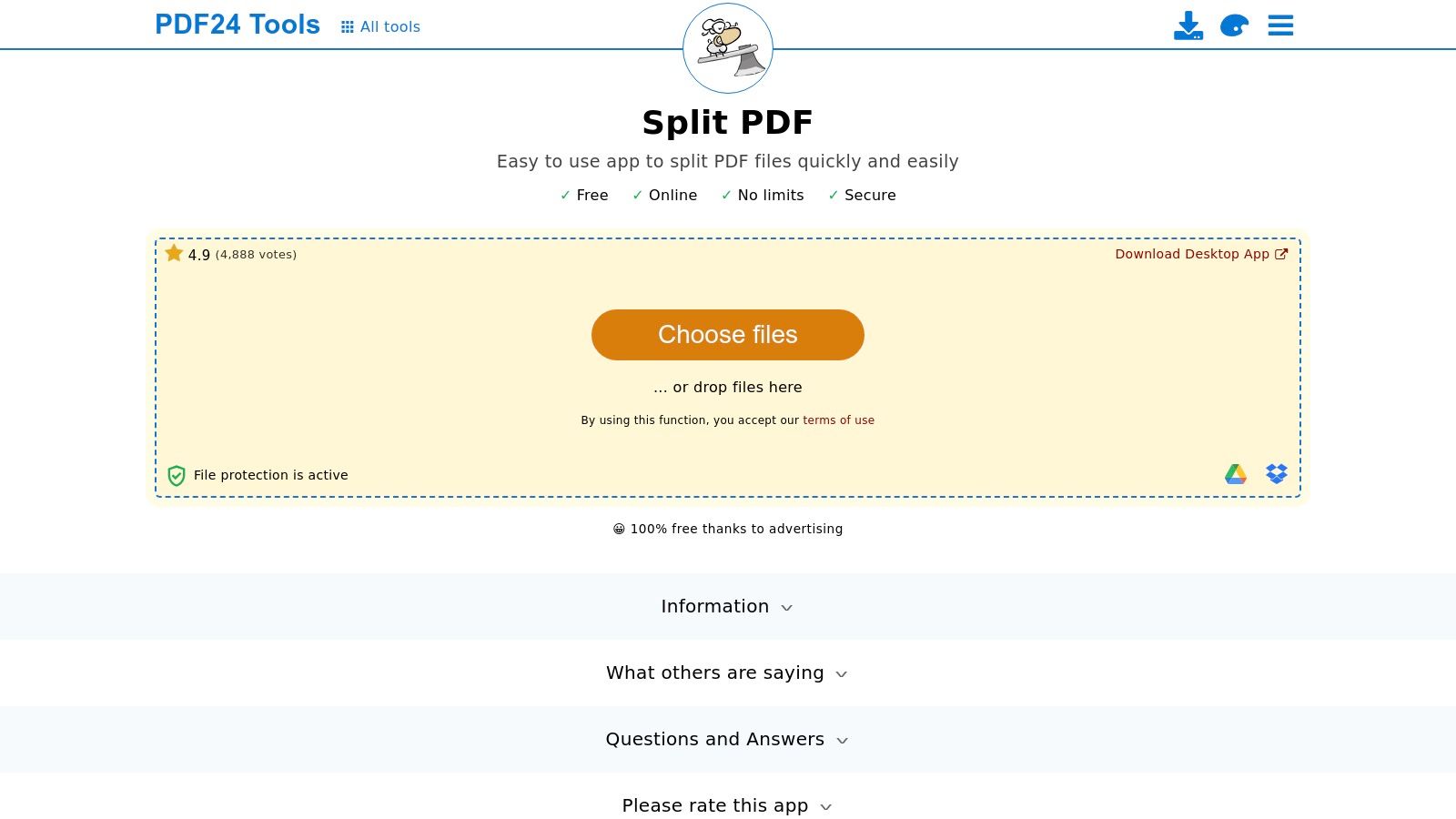 PDF24 Tools (online) + PDF24 Creator (offline)