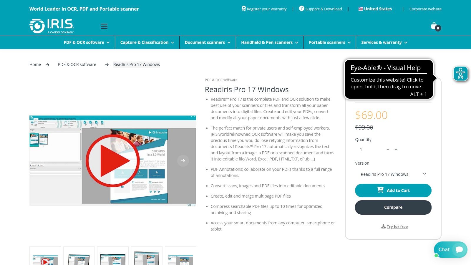 Readiris 17 (IRIS / Canon)