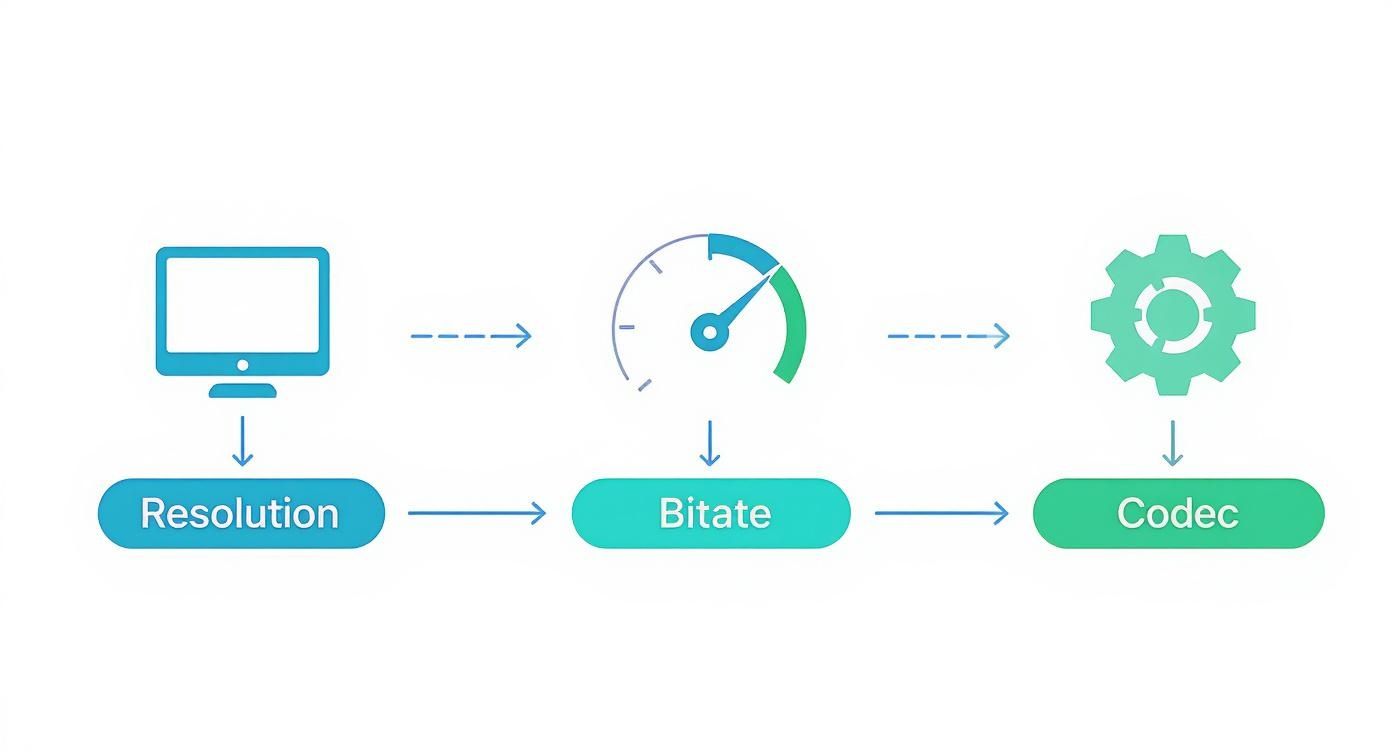 Infographic about how to compress mov file
