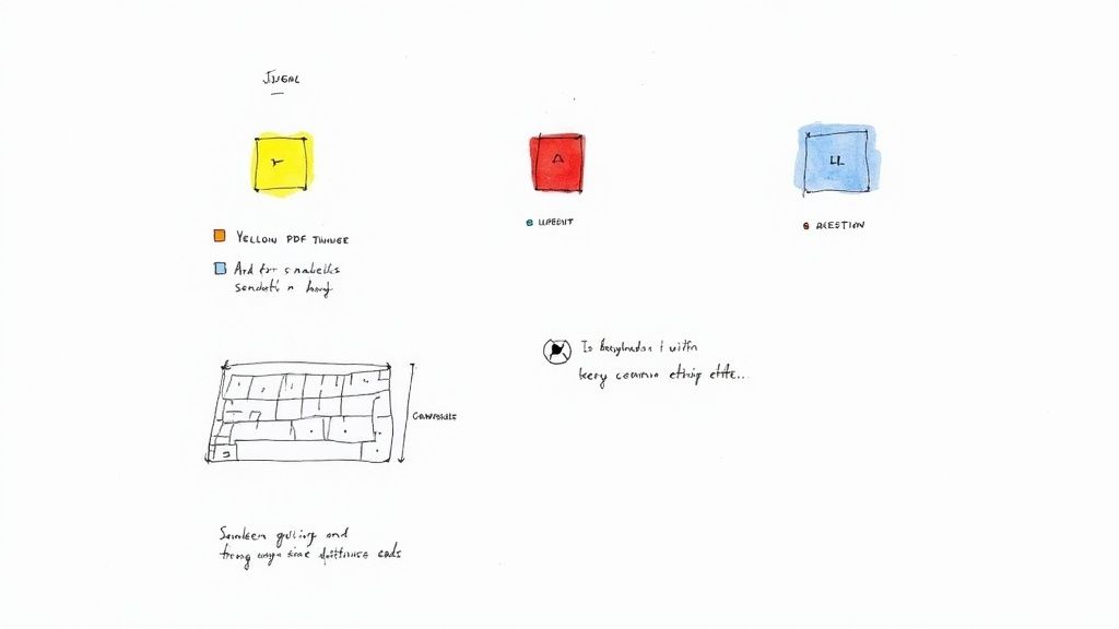 Woman annotating a PDF on a large screen with a stylus, demonstrating effective digital collaboration.