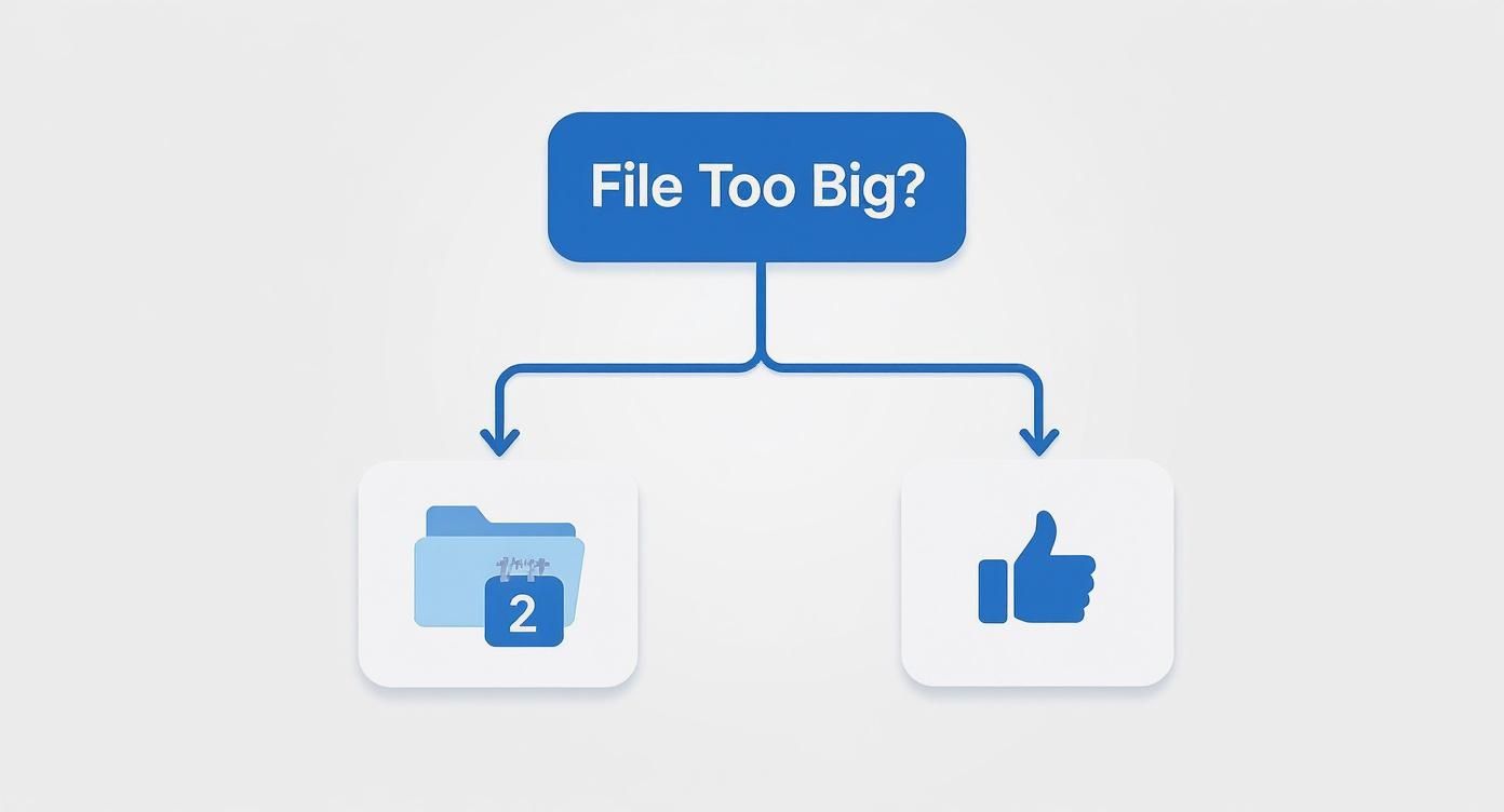 Infographic about reduce file size on mac
