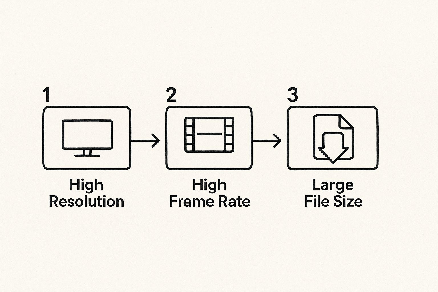 Infographic about how to reduce video file size mac