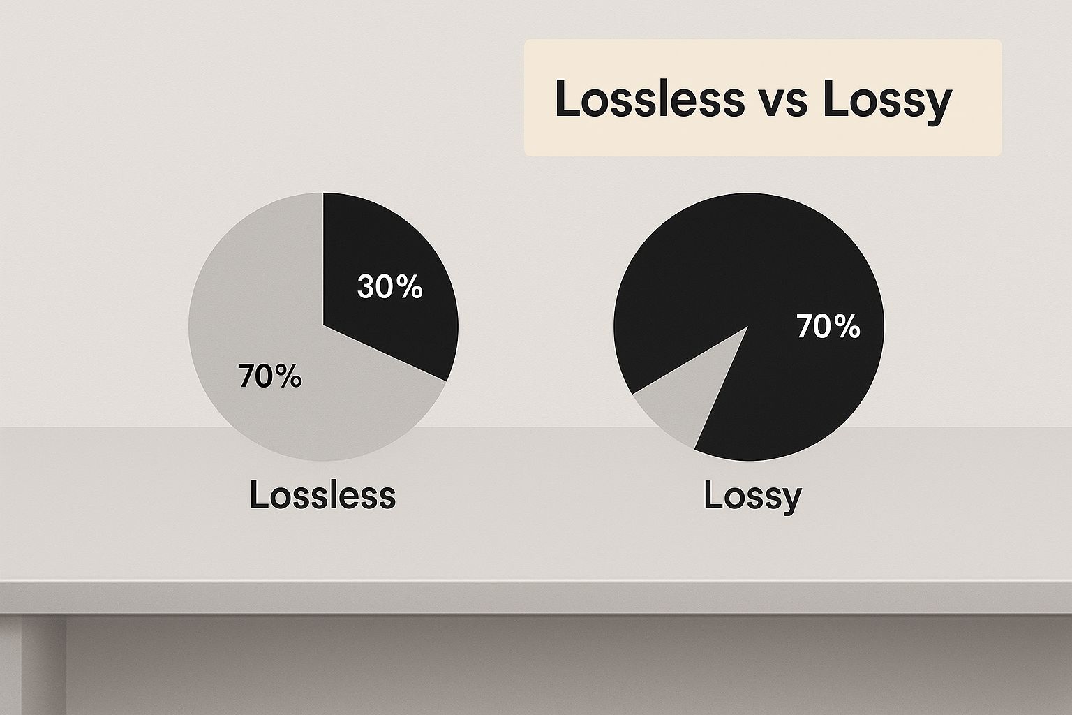 Infographic about reduce image size without losing quality