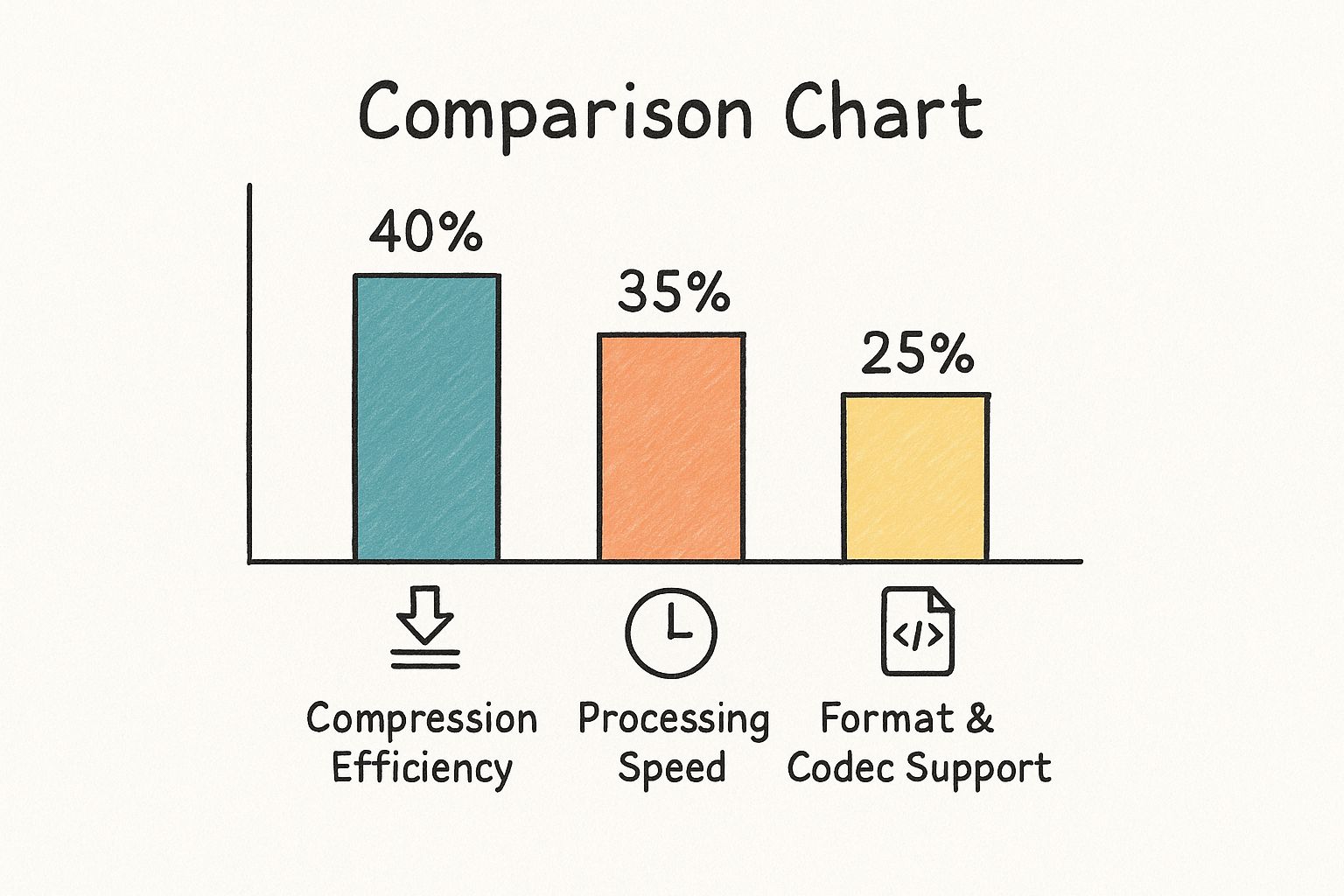 Infographic about best video compression mac
