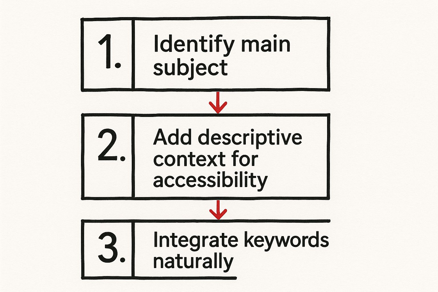 Infographic about how to optimize images for seo