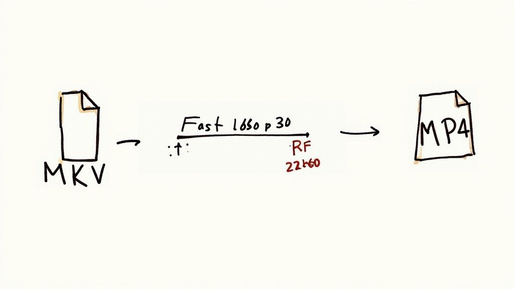 The HandBrake application interface on a Mac, showing video settings.