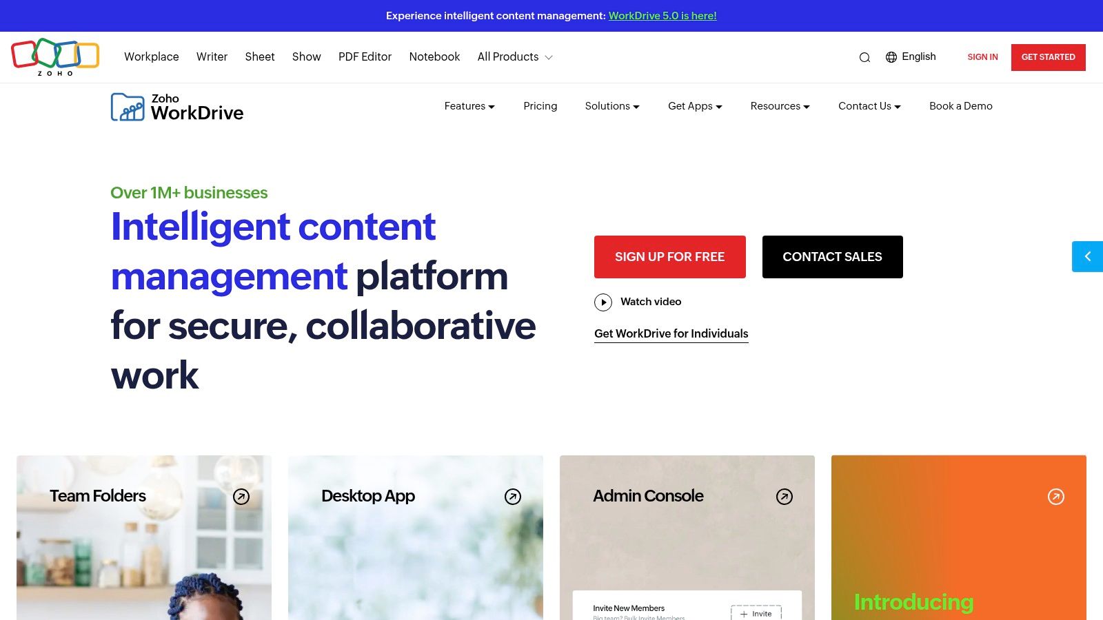 Zoho WorkDrive