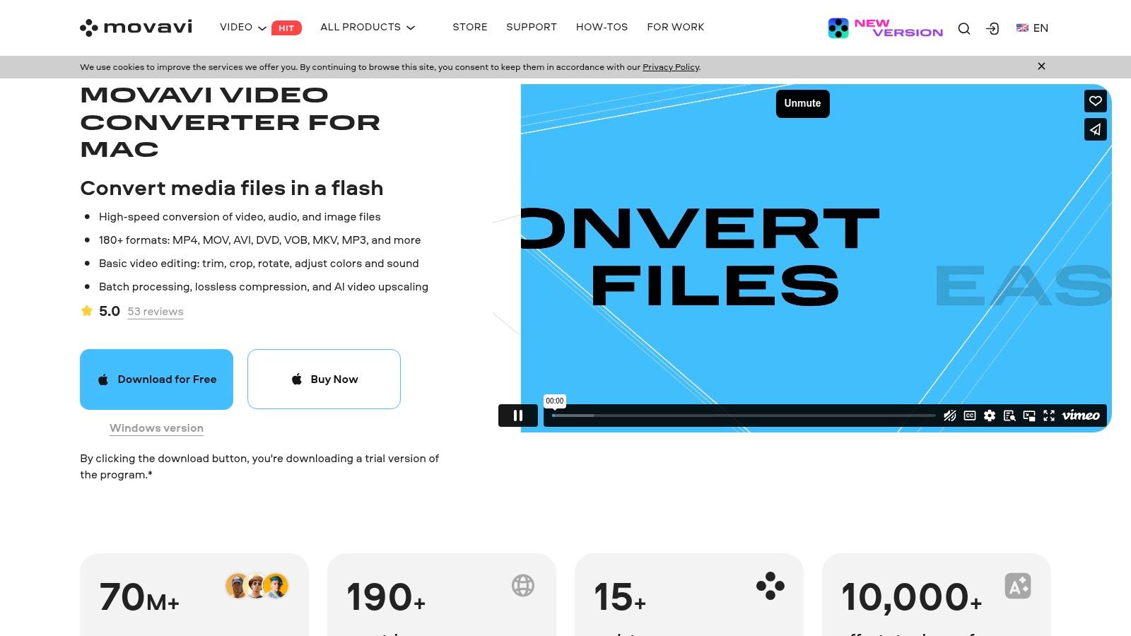 Movavi Video Converter for Mac