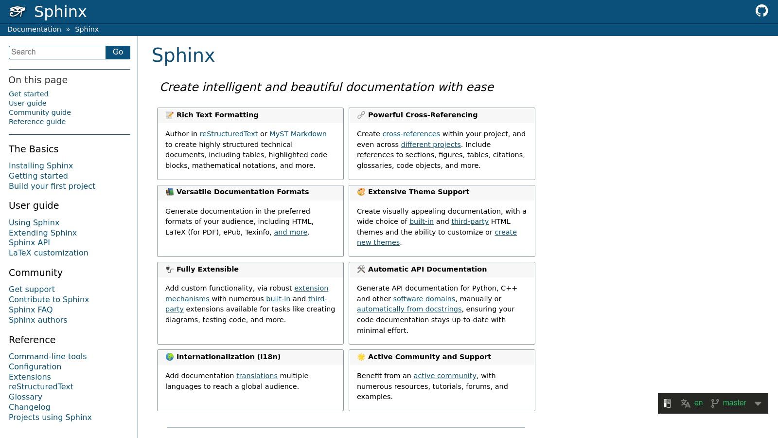 9. Sphinx: The Standard for Python and Technical Docs