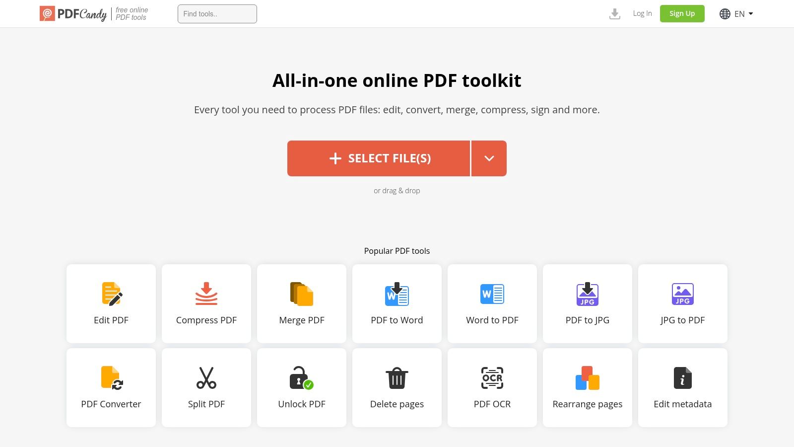 PDF Candy (Web + Desktop)
