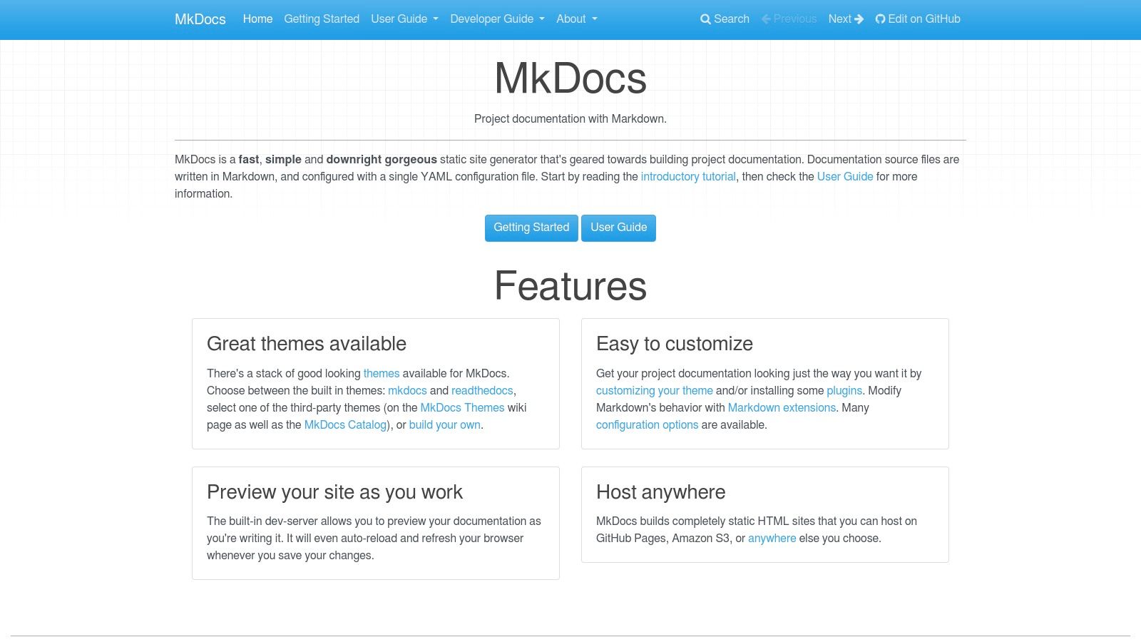 8. MkDocs: The Simple, Markdown-Based Static Site Generator