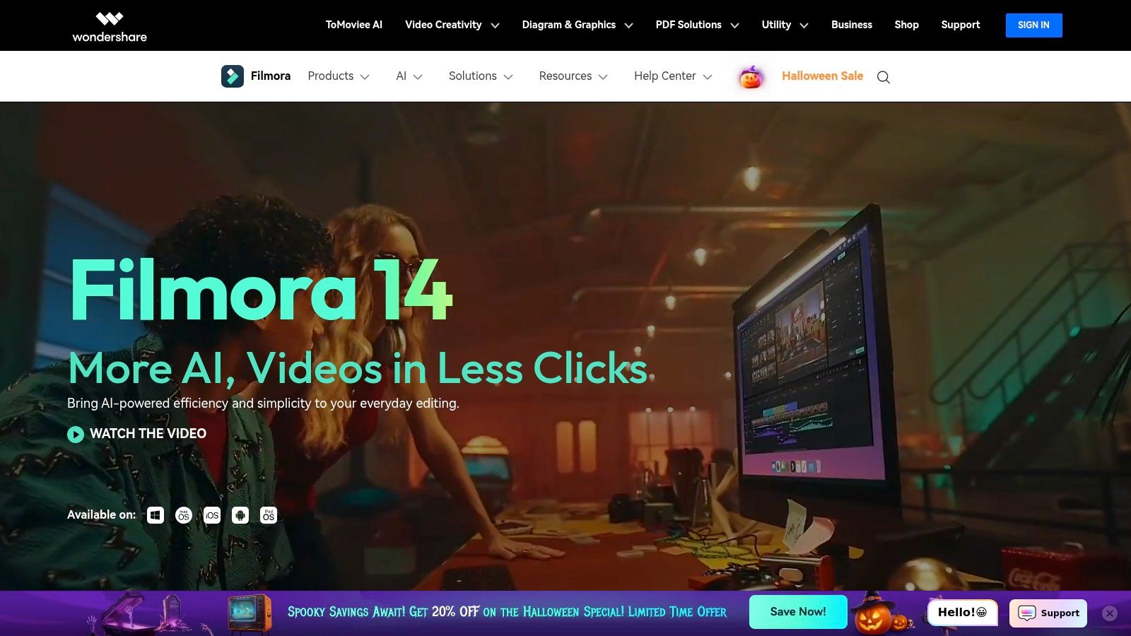 Wondershare Filmora (Filmora official site)