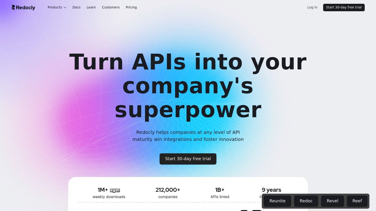 2. Redocly: High-Performance API Reference Documentation