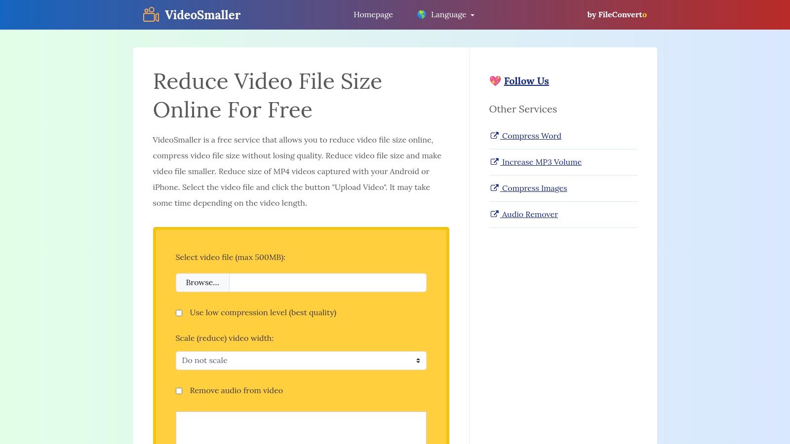 VideoSmaller