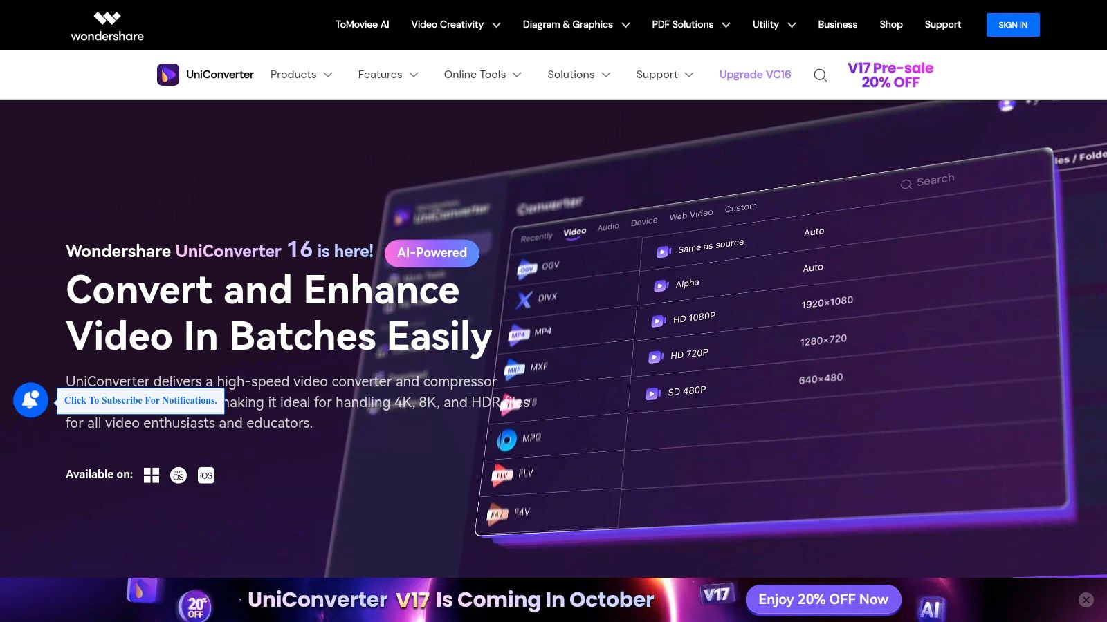 Wondershare UniConverter